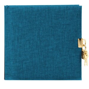 Goldbuch Letní deník s zámkem, 96 bílých stran, jednobarevný plátnový obal