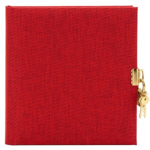 Goldbuch Letní deník s zámkem, 96 bílých stran, jednobarevný plátnový obal