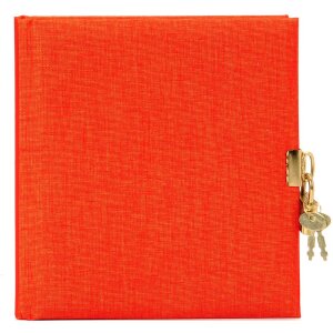 Goldbuch Letní deník s zámkem, 96 bílých stran, jednobarevný plátnový obal