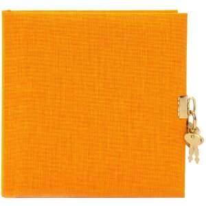 Goldbuch Letní deník s zámkem, 96 bílých stran, jednobarevný plátnový obal