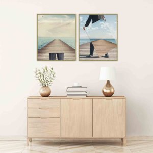 Hliníkový rám Classic stříbrný matný 60x84 cm