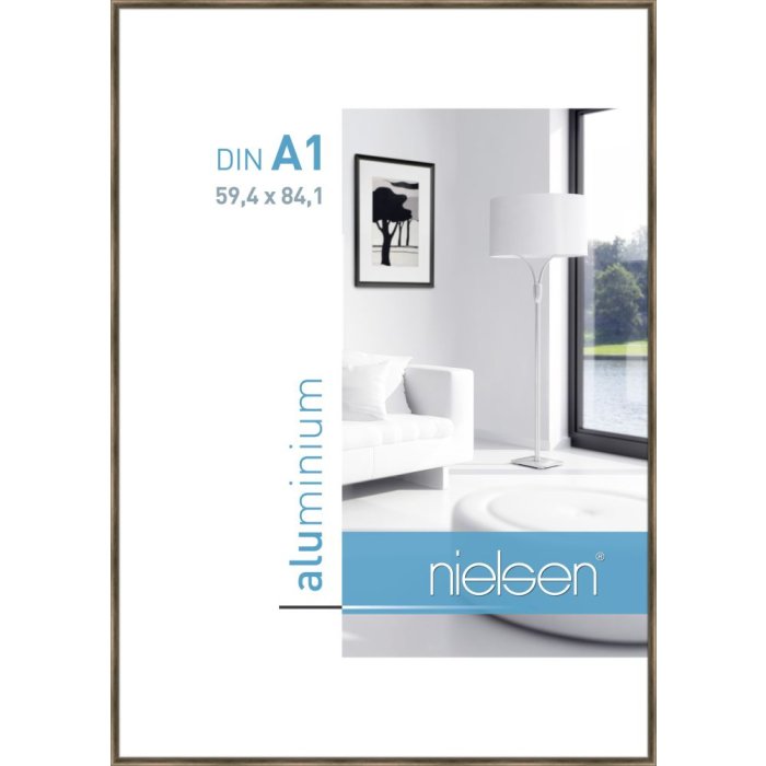 Nielsen hliníkový rám Classic structure ořech 60x84 cm DIN A1