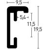 Nielsen hliníkový rám Classic structure ořech 60x84 cm DIN A1