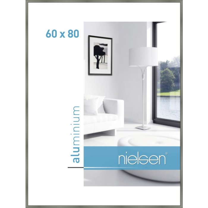 Hliníkový rám Nielsen Classic platinum 60x80 cm