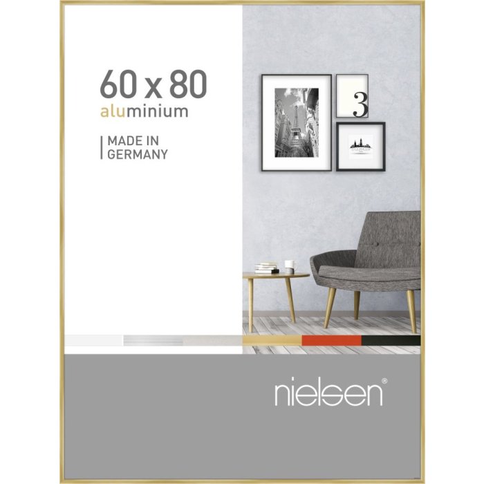 Nielsen hliníkový rám Pixel 60x80 cm zlatý lesklý