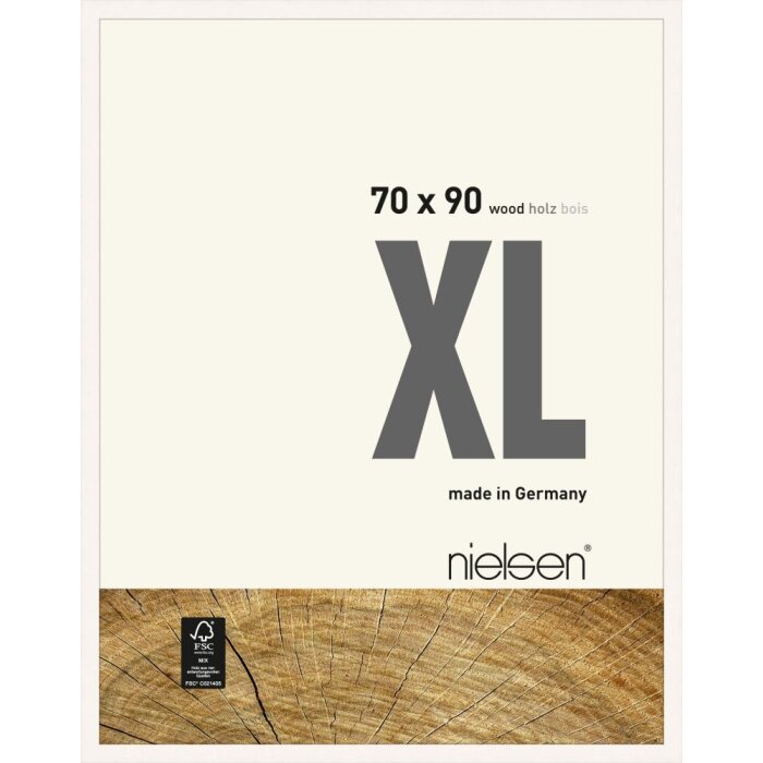 Dřevěný rám Nielsen XL 70x90 cm bílý neprůhledný