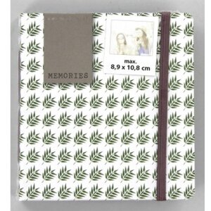 Zasouvací album Hama Fern pro 28 okamžitých fotografií do velikosti 8,9x10,8 cm motiv listů
