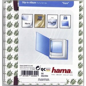 Zasouvací album Hama Fern pro 28 okamžitých fotografií do velikosti 8,9x10,8 cm motiv listů
