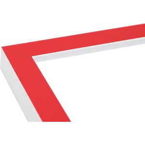 Deknudt rám na obraz červeno-bílé dřevo S43AL