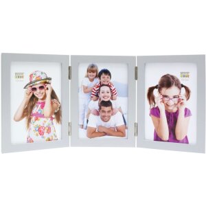 Dřevěný fotorámeček Deknudt S68FD1 stříbrný