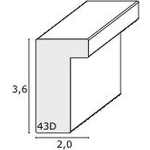 Deknudt 3D dřevěný obrazový rám bílý S43DL 10x15 cm až 40x60 cm