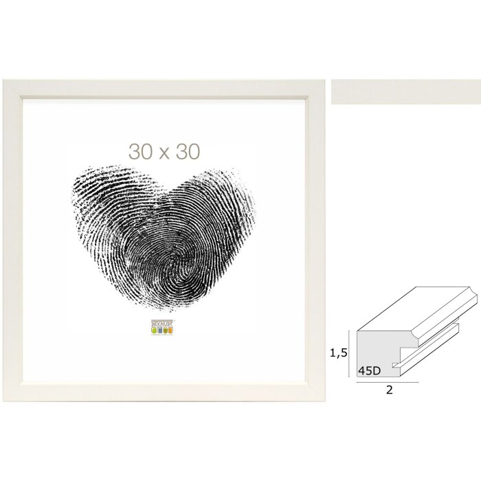 Deknudt Rámeček na fotografie bílý dřevěný 30x45 cm