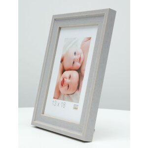 Deknudt Dřevěný fotorámeček šedý 40x60 cm ručně malovaný
