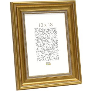 Plastový obrazový rám Deknudt S45HA1 zlatý barokní rám 10x15 cm až 40x60 cm