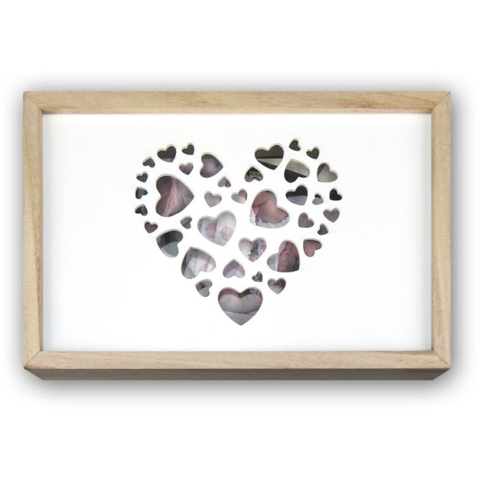 ZEP Love dřevěný box na fotografie USB + fotografie 13x18 cm