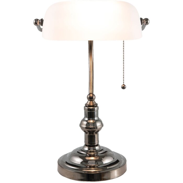 Stolní lampa bílá Clayre & Eef 5LL-5100W - 27x23x42 cm E27 - Max. 1x 60Watt bílá