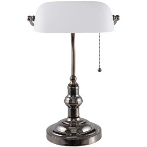 Stolní lampa bílá Clayre & Eef 5LL-5100W - 27x23x42 cm E27 - Max. 1x 60Watt bílá