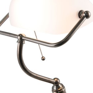 Stolní lampa bílá Clayre & Eef 5LL-5100W - 27x23x42 cm E27 - Max. 1x 60Watt bílá