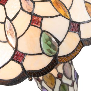 Stolní lampa Tiffany Clayre & Eef 5LL-5182 - Ø 40x60 cm E27- Max.2x60 W - E14 - Max.1x15W multi