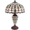 Stolní lampa Tiffany Clayre & Eef 5LL-5182 - Ø 40x60 cm E27- Max.2x60 W - E14 - Max.1x15W multi