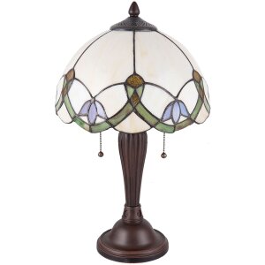 Stolní lampa Tiffany Clayre & Eef 5LL-5918 - Ø 30x50 cm - E27-max 2x40W multi