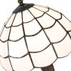 Stolní lampa Tiffany Clayre & Eef 5LL-5936 - Ø 25x43 cm - E27-max 1x40W bílá