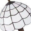 Stolní lampa Tiffany Clayre & Eef 5LL-5936 - Ø 25x43 cm - E27-max 1x40W bílá