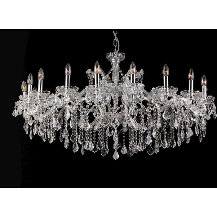 Lustr Clayre & Eef 5LL-CR63 - 18 světel 64xØ 120 cm 18x E14-40w transparentní