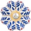 Dveřní klika Clayre & Eef 63933 - Ø 4x3,5 cm modrá