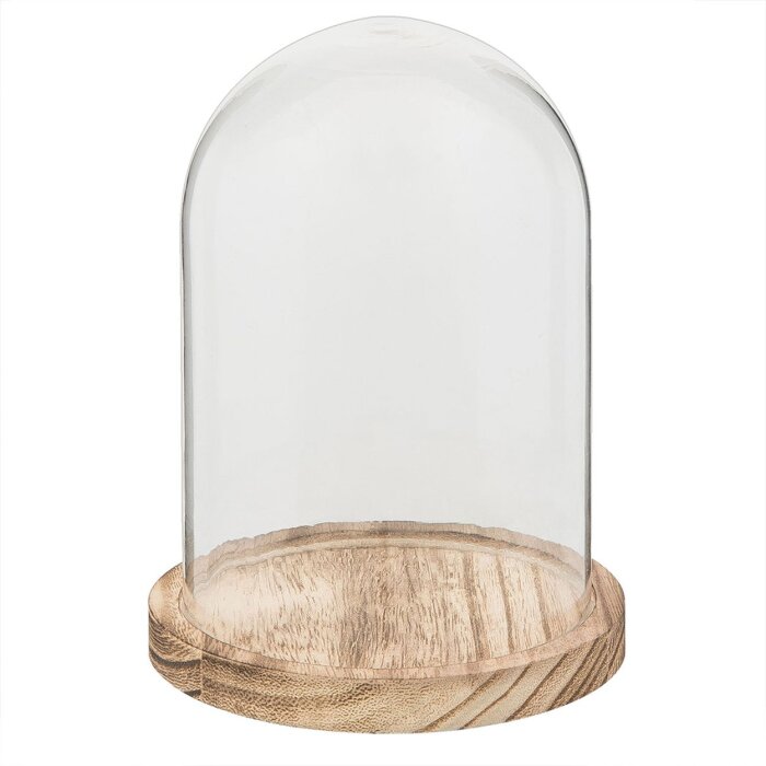 Skleněný zvon Clayre & Eef 6GL2168 - Ø 12x17 cm transparentní