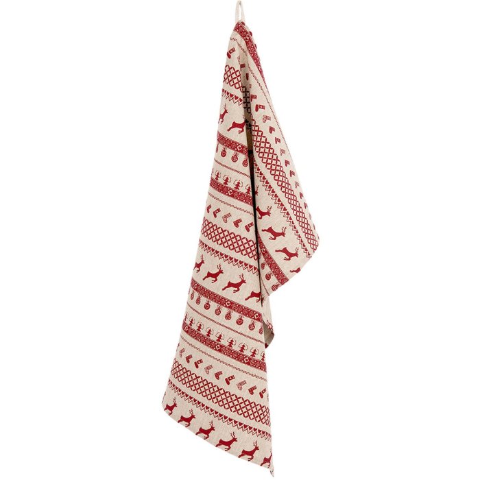 Kuchyňská utěrka Clayre & Eef NOC42C-1 - 50x85 cm červená