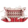 Koš na chléb Clayre & Eef NOC47 - 35x35x8 cm červený