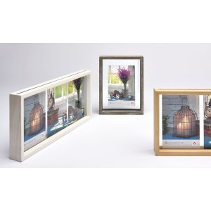 Galerijní rám Rustic 3 fotografie 10x15 cm přírodní