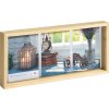 Galerijní rám Rustic 3 fotografie 10x15 cm přírodní