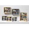 Galerijní rám Rustic 3 fotografie 10x15 cm a 10x10 cm - bílý