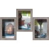 Galerijní rám Rustic 3 fotografie 10x15 cm šedý
