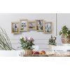 Galerijní rám Rustic 4 fotografie 10x15 cm a 10x10 cm přírodní