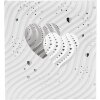 Goldbuch svatební diář Silver Hearts 23x25cm 44 stran stříbrná ražba