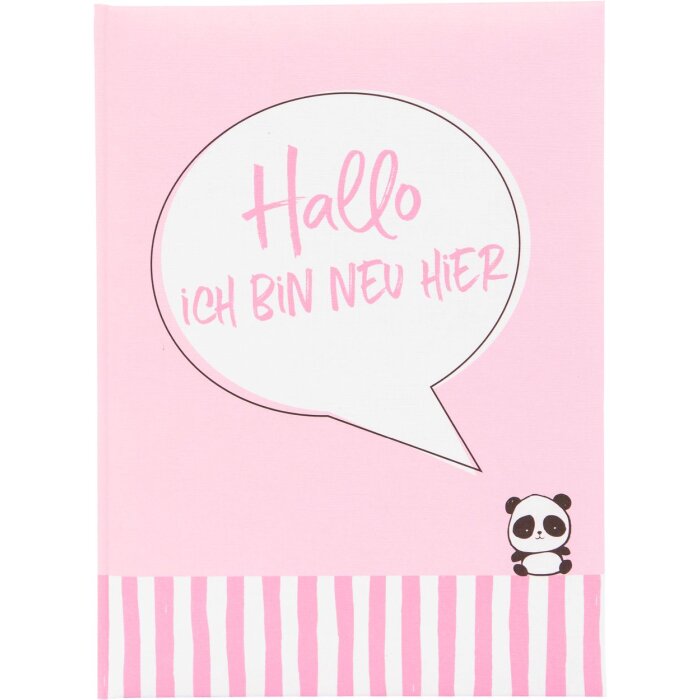 Goldbuch Dětský deník Jsem nový zde růžový 21x28 cm 44 ilustrovaných stran