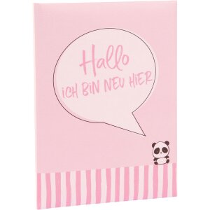 Goldbuch Dětský deník Jsem nový zde růžový 21x28 cm 44 ilustrovaných stran