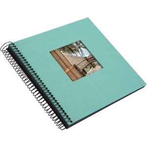 Goldbuch spirálové album Bella Vista aqua 20x20 cm 40 černých stran