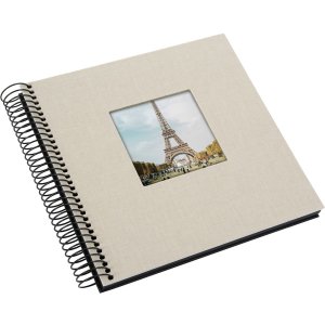 Goldbuch spirálové album Bella Vista pískově šedé 20x20 cm 40 černých stran