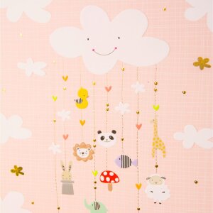 Goldbuch Baby Album Mobile Girl 30x31 cm Růžové stříbrná ražba 60 bílých stran