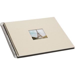 Goldbuch spirálové album Bella Vista pískově šedé 34x30 cm 40 černých stran
