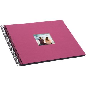 Spirálové album Goldbuch Bella Vista fuchsiová 34x30 cm 40 černých stran