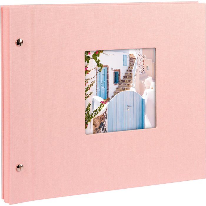 Goldbuch album se šroubovacím uzávěrem Bella Vista rosé 30x25 cm 40 černých stran