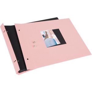 Goldbuch album se šroubovacím uzávěrem Bella Vista rosé 30x25 cm 40 černých stran