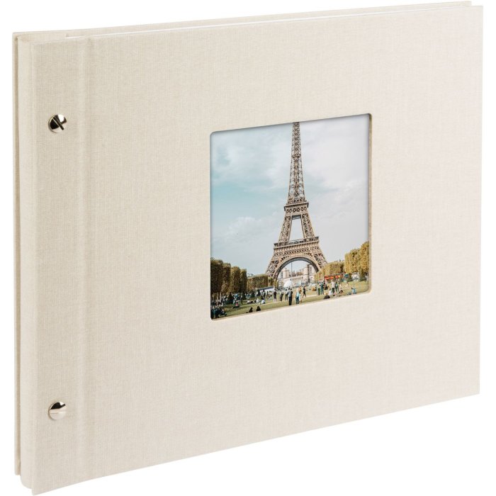 Šroubovací album Goldbuch Bella Vista pískově šedé 30x25 cm 40 černých stran