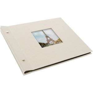 Šroubovací album Goldbuch Bella Vista pískově šedé 30x25 cm 40 černých stran