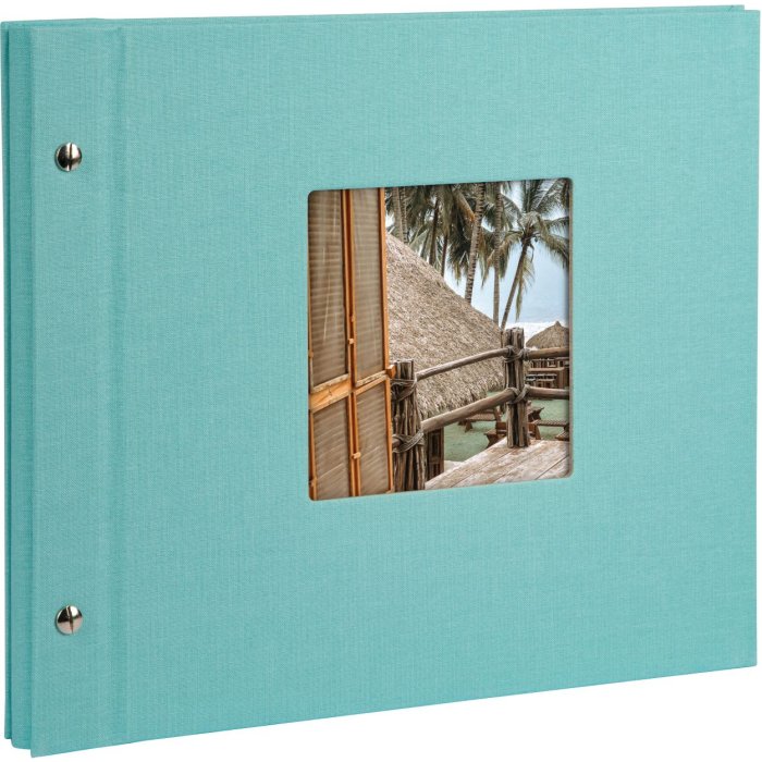 Goldbuch album se šroubovacím uzávěrem Bella Vista aqua 30x25 cm 40 bílých stran